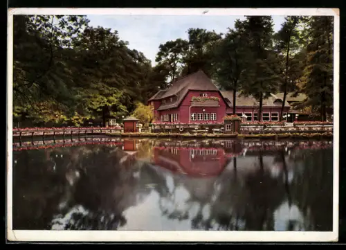 AK Berlin, Gasthof Neuer See, Inh. Anna Röhl, im Tiergarten