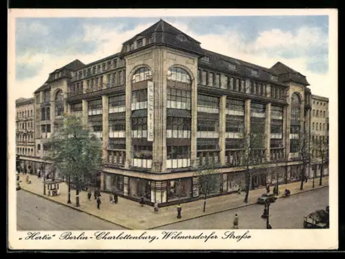 AK Berlin-Charlottenburg, Kaufhaus Hertie, Wilmersdorfer Strasse