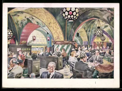 AK Berlin-Charlottenburg, Gasthof Bräustübl in den Wilhelmshallen am Zoo, Bes. Richard Klempt, Hardenbergstr. 29a