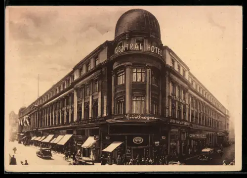 AK Berlin, Central Hotel am Bahnhof Friedrichstrasse
