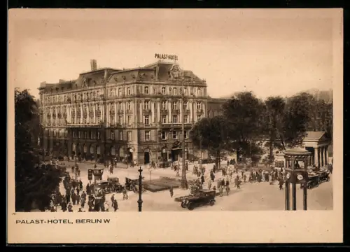 AK Berlin-Tiergarten, Palast-Hotel am Potsdamer Platz