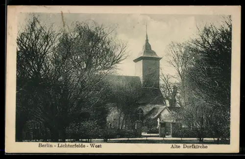 AK Berlin-Lichterfelde, Alte Dorfkirche