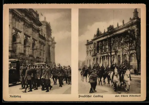 AK Berlin-Tiergarten, Reichstag, Preussischer Landtag