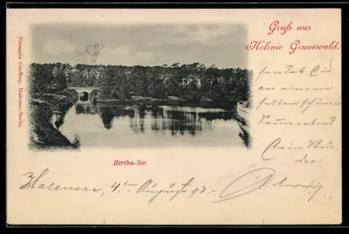 AK Grunewald, Hertha-See