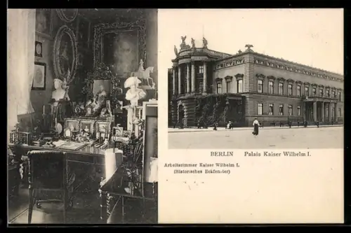 AK Berlin, Palais Kaiser Wilhelm I., Arbeitszimmer Kaiser Wilhelm I.