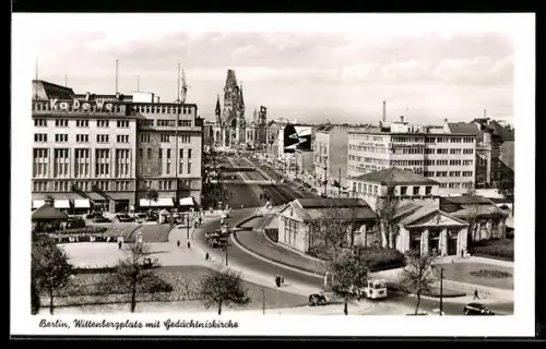 AK Berlin, Wittenbergplatz mit Gedächtniskirche