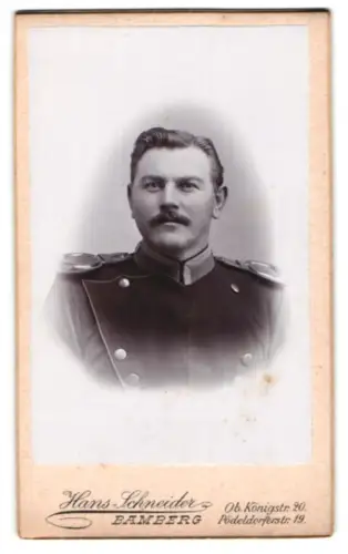 Fotografie Hans Schneider, Bamberg, Ob. Königstr. 20, Unteroffizier der Ulanen in Uniform