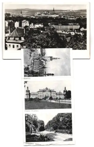 Leporello-AK Olomouc, Namesti, Orloj, Klaster Hradisko