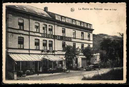 AK La Roche en Ardenne, Hotel de Liége R. Warnier-Houvoux