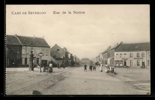 AK Camp de Beverloo, Rue de la Station