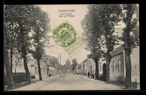 AK Bonsecours, La Grand`Rue et l`Eglise