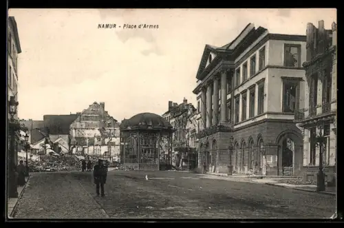 AK Namur, Place d`Armes, ruines