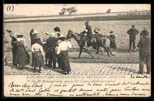AK Ostende, Raid Militaire International Bruxelles, Mr Madamet Lieutenant au 13e dragons
