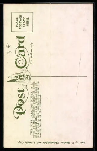 AK Philadelphia, PA, Ritz-Carlton Hotel