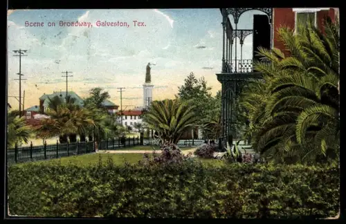 AK Galveston, TX, Scene on Broadway