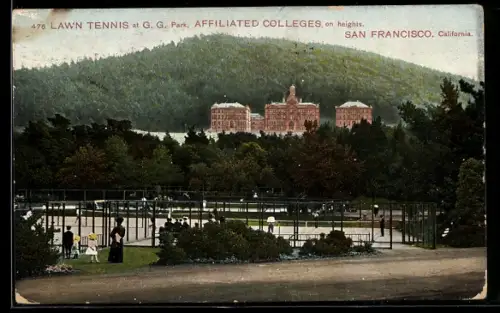 AK San Francisco, CA, Lawn Tennis at G. G. Park
