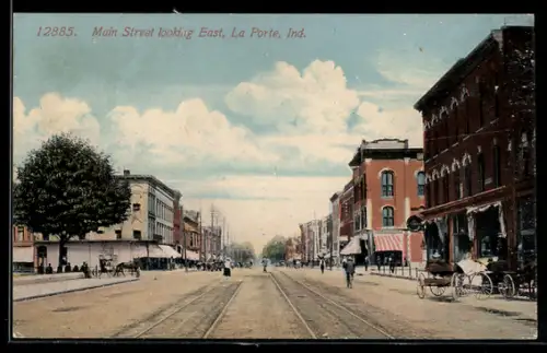 AK La Porte, IN, Main Street looking East