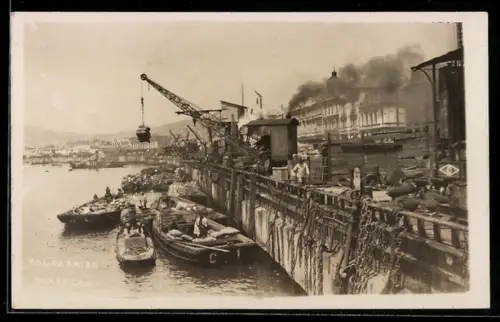AK Valparaíso, Hafenpartie mit Booten
