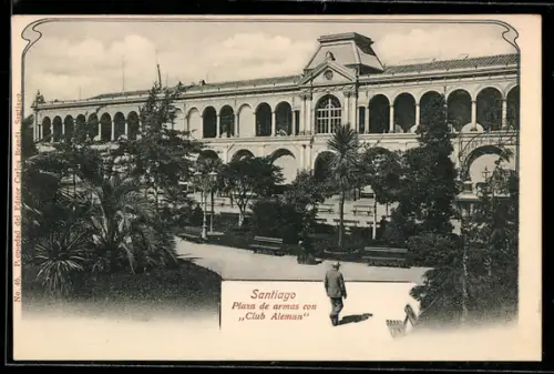 AK Santiago, Plaza de armas con Club Aleman