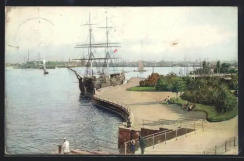 AK København, Parti fra Langelinie