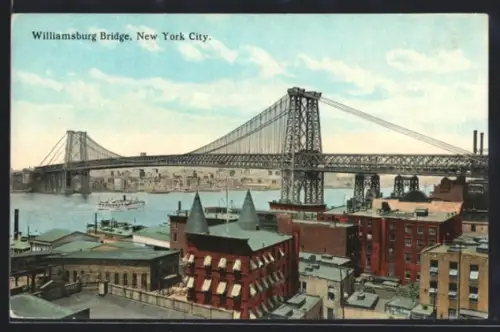 AK New York, NY, Williamsburg Bridge