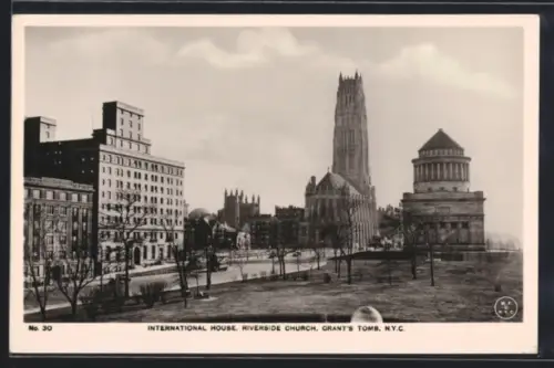 AK New York, NY, International House, Riverside church, Grants tomb