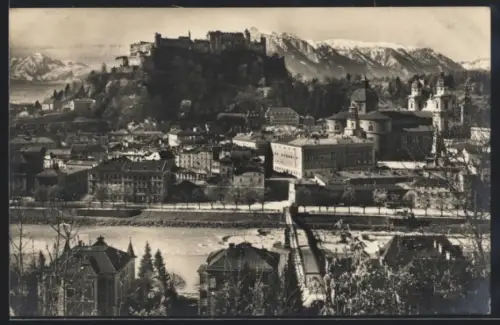 AK Salzburg, Blick vom Kapuzinerberg