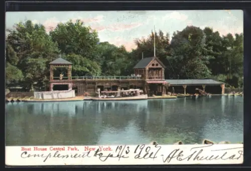 AK New York, NY, Boat House Central Park