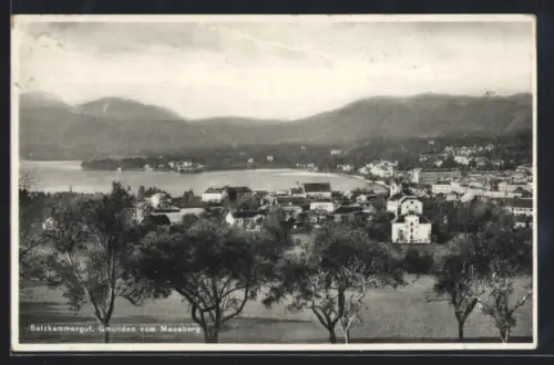 AK Gmunden, Blick vom Moosberg