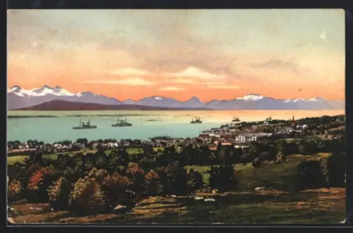AK Molde, Blick auf Fjord und Stadt