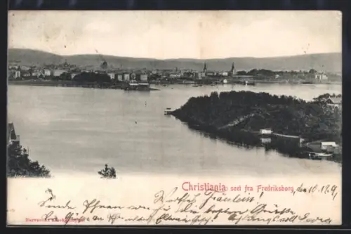 AK Christiania, Seet fra Fredriksborg