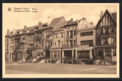 AK Nieuport-Bains, Digue