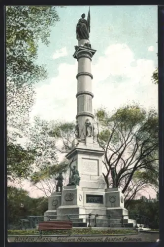 AK Boston, MA, Soldiers Monument, Boston Common