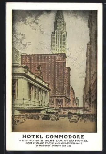 AK New York, NY, Hotel Commodore