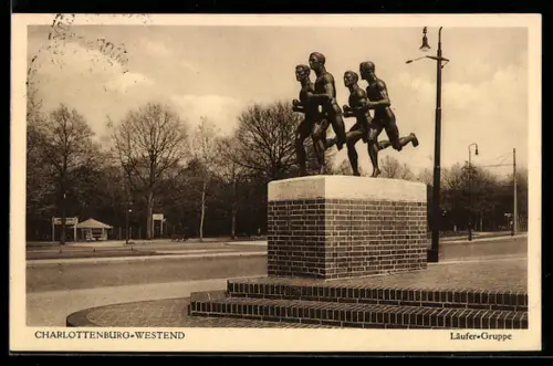 AK Berlin-Charlottenburg, Läufer-Gruppe
