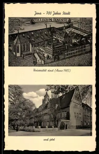 AK Jena, Universität einst (Anno 1483) & jetzt