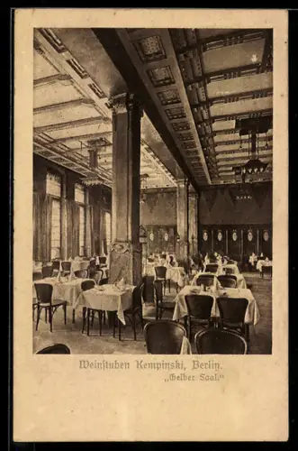AK Berlin, Weinstuben Kempinski Gelber Saal