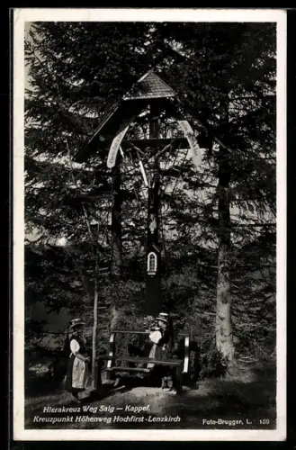 AK Lenzkirch, Hierakreuz Weg Saig-Kappel