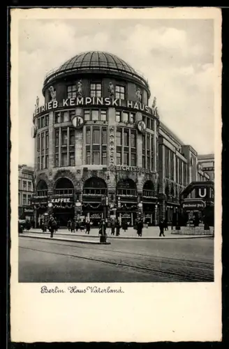 AK Berlin-Tiergarten, Haus Vaterland, Betrieb Kempinski, Kaffee