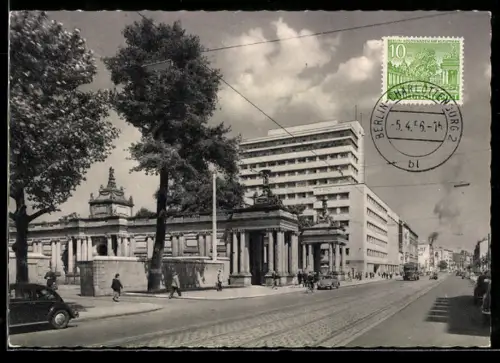 AK Berlin-Tiergarten, Potsdamer Strasse, B.V.G.-Hochhaus