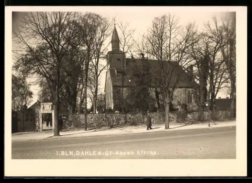 AK Berlin-Dahlem, St.-Annen-Kirche