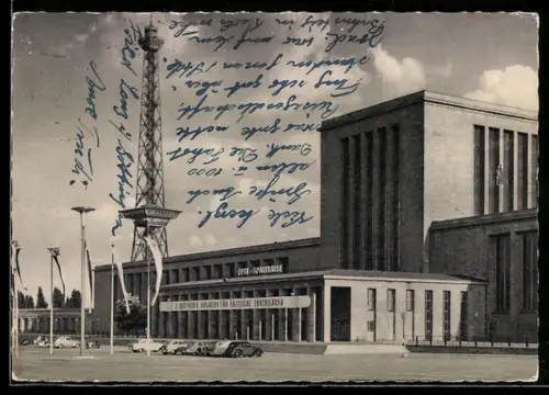 AK Berlin-Charlottenburg, Funkturm, Ausstellungsgelände