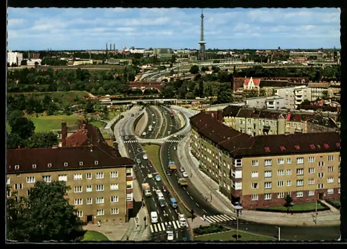 AK Berlin-Halensee, Schnellstrasse, Funkturm