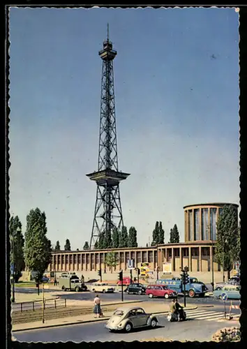 AK Berlin-Charlottenburg, Blick zum Funkturm