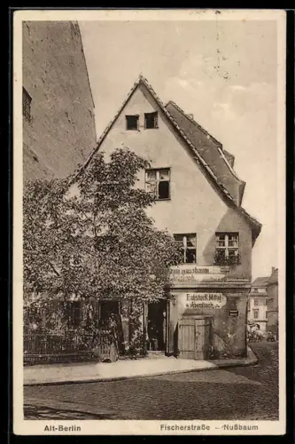 AK Berlin, Restaurant Nussbaum in der Fischerstrasse
