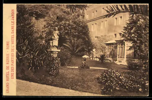 AK Roma, Grand Hotel de Russie, Une des parties de l`hotel dans le jardin