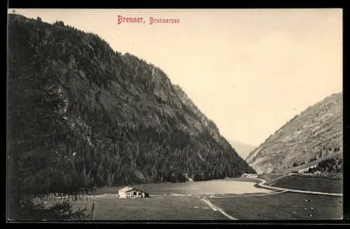 AK Brenner /Brennersee, Panorama mit See