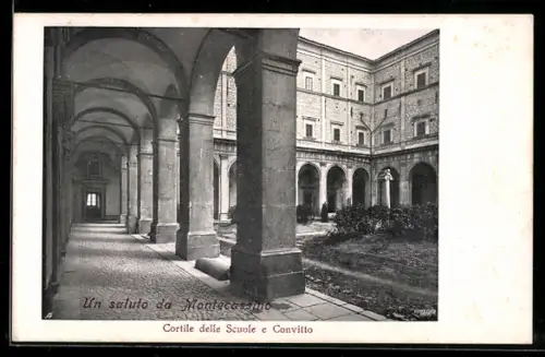 AK Montecassino, Cortile delle Scuole e Convitto