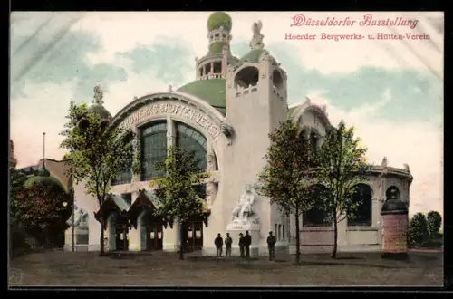 AK Düsseldorf, Ausstellung d. Hoerder Bergwerks- u. Hütten-Vereins