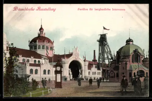 AK Düsseldorf, Ausstellung 1902, Pavillon für bergbauliche Interessen